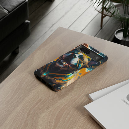 Abstract Fluid Dog Tough Phone Case