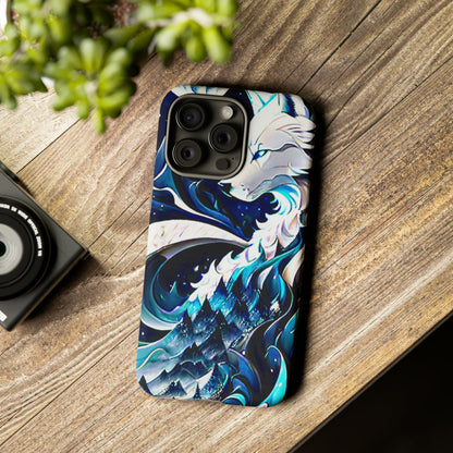Abstract Fluid Majestic Wolf Tough Phone Case