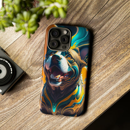 Abstract Fluid Dog Tough Phone Case