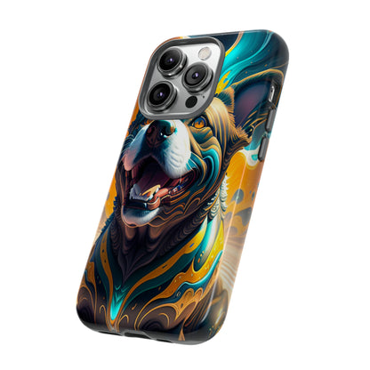 Abstract Fluid Dog Tough Phone Case