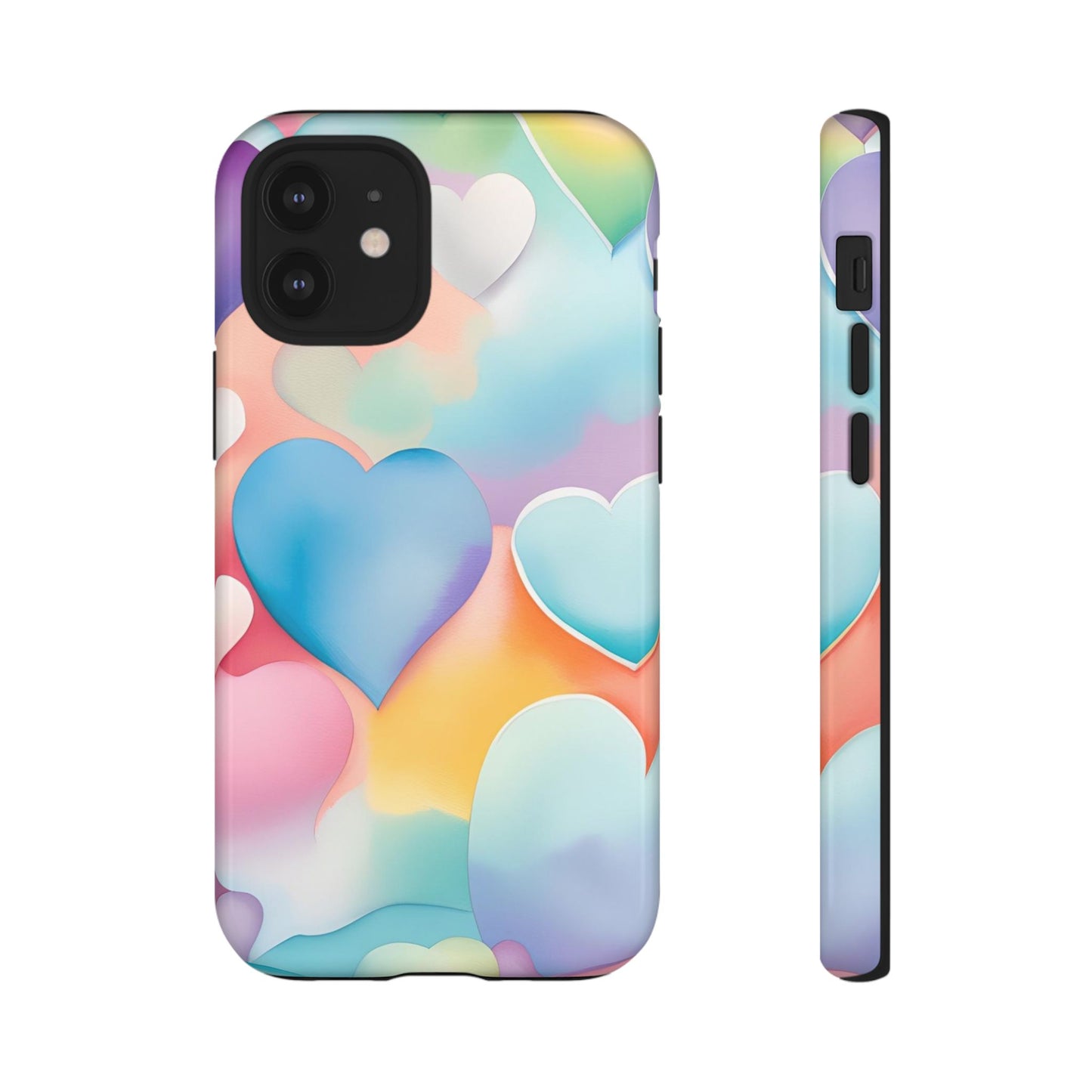 Watercolor Hearts Phone Case - Viva Phone Boutique 