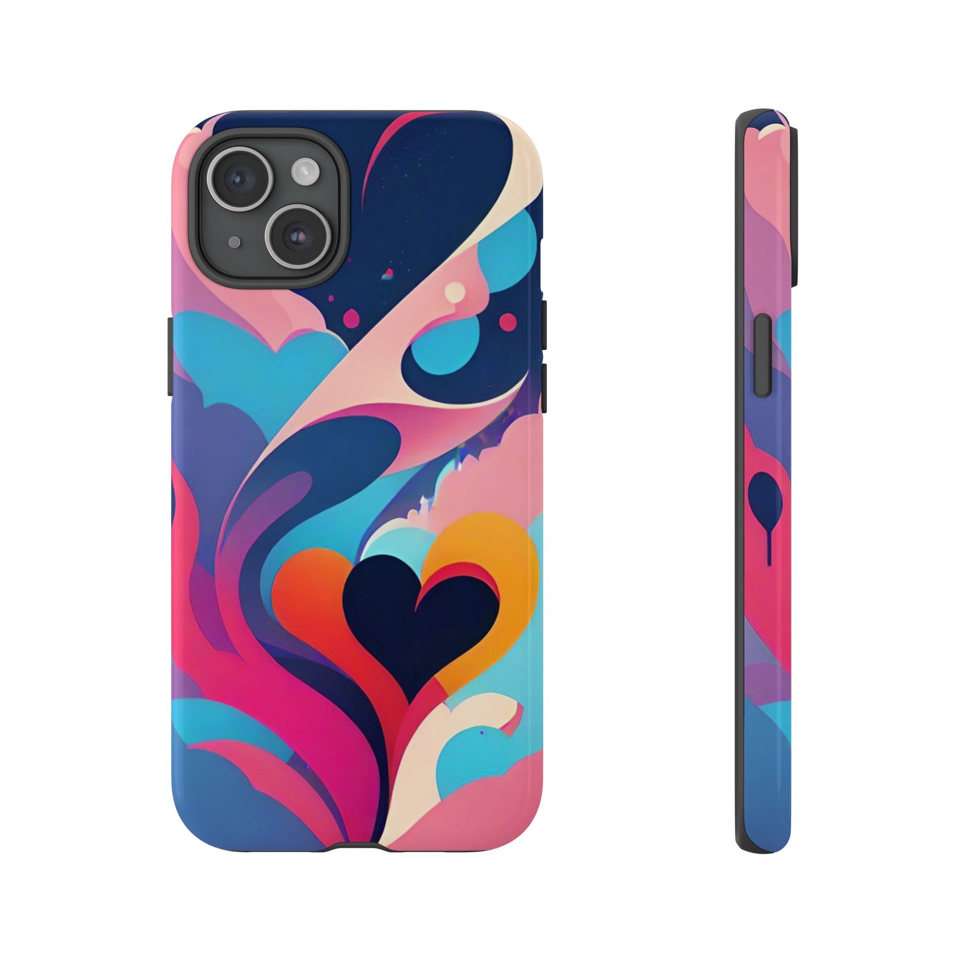 Flat Art Hearts Phone Case - Viva Phone Boutique 