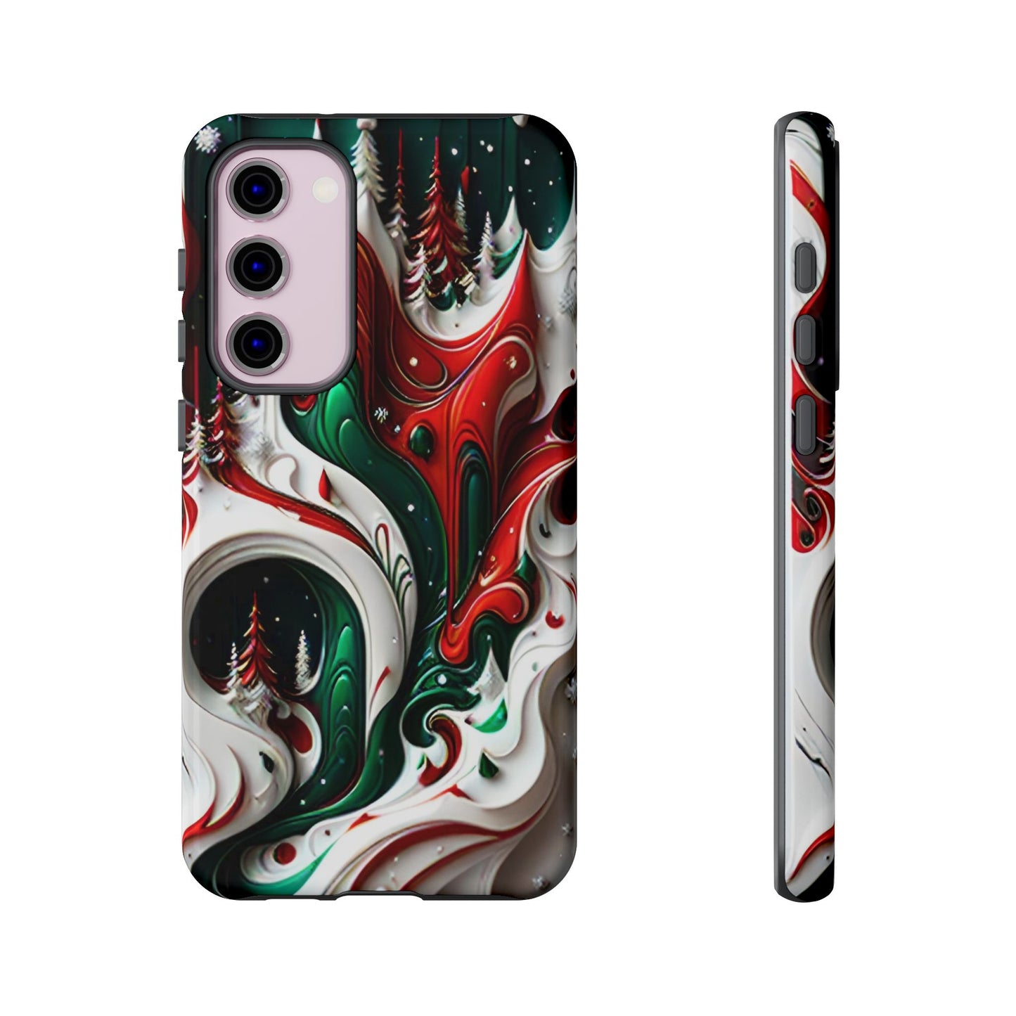 Abstract Fluid Christmas Phone Case - Viva Phone Boutique 