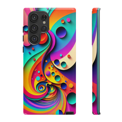 Trippy and Colorful Bubble Design Phone Case