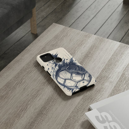 Ink Style Soccer Ball Tough Phone Case