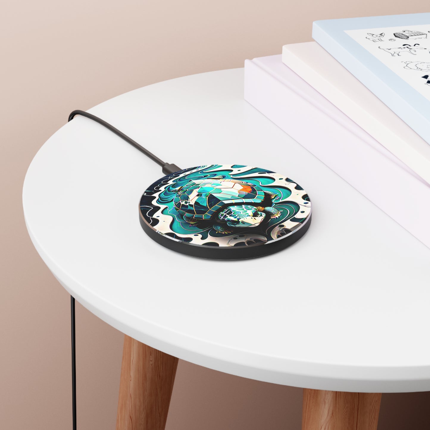 Abstract Fluid Turtle Wireless Charger