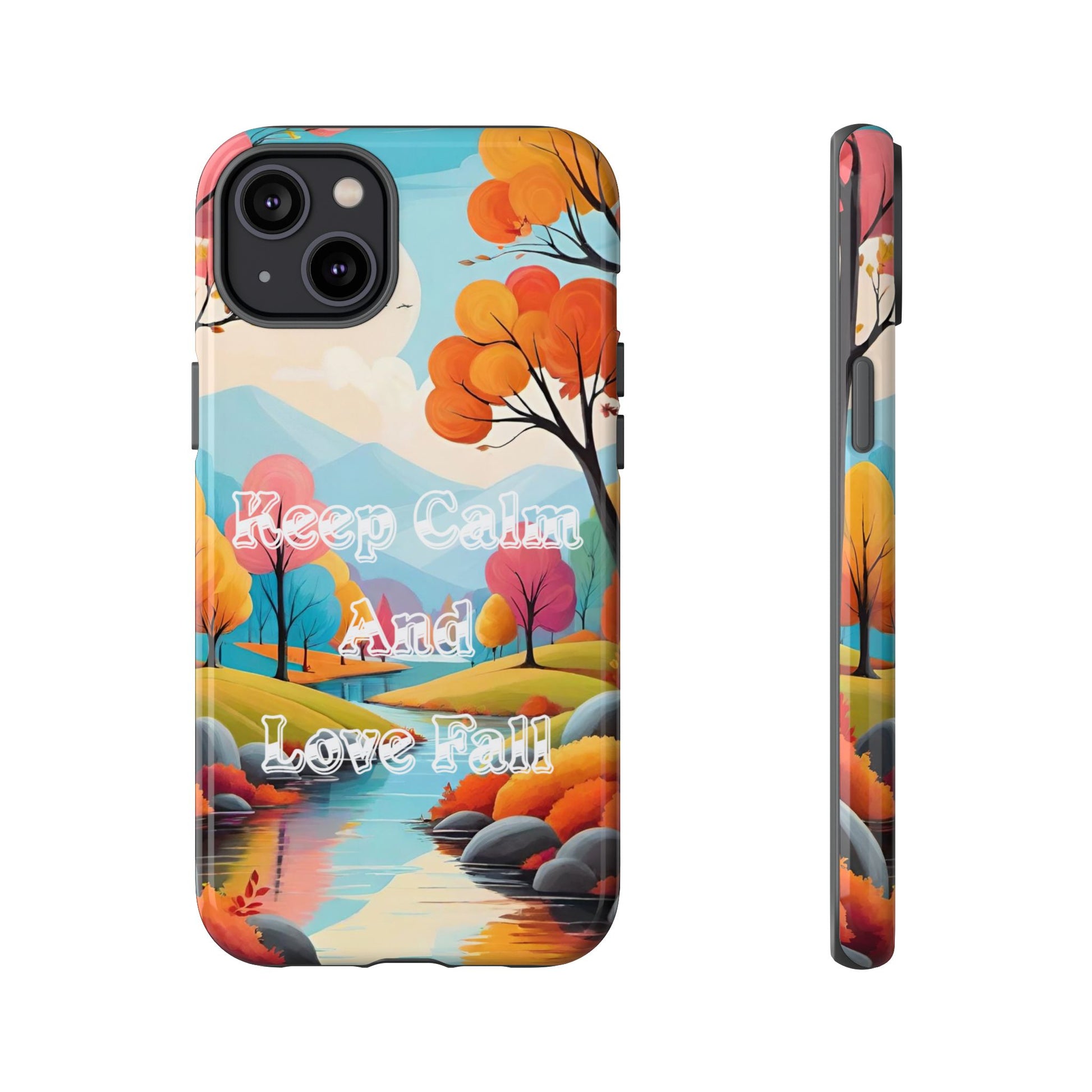 Fall-Themed Phone Case - 'Keep Calm And Love Fall' Design - Viva Phone Boutique 