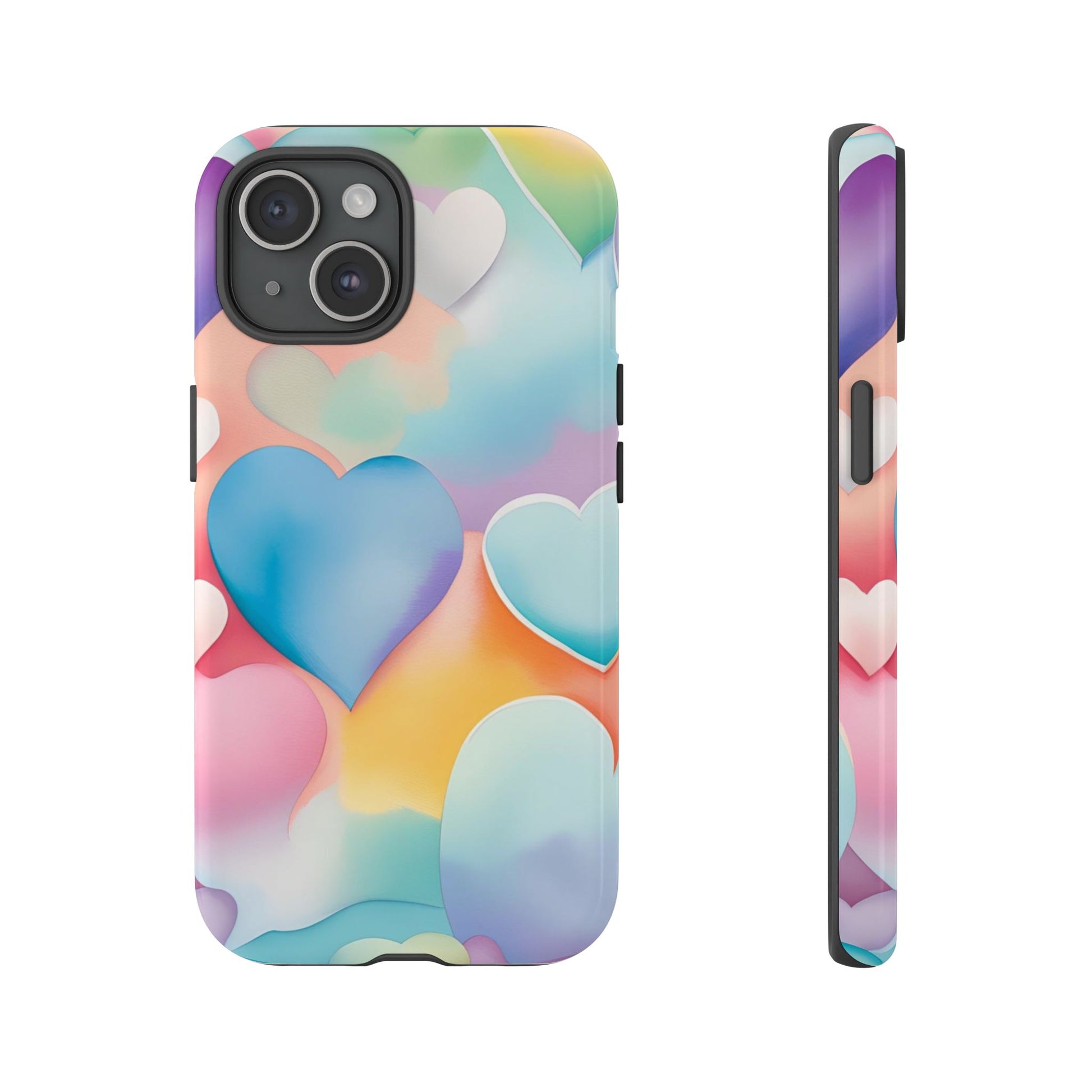 Watercolor Hearts Phone Case - Viva Phone Boutique 