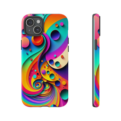 Trippy and Colorful Bubble Design Phone Case