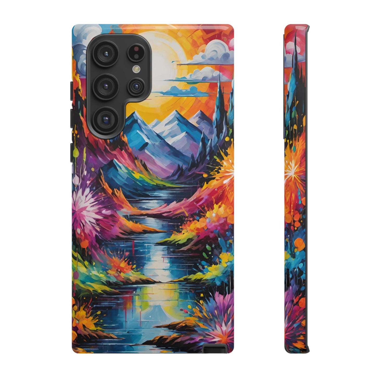 Colorful Scenic Mountain Tough Phone Case