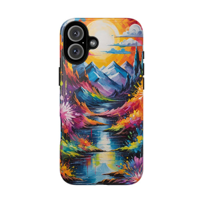 Colorful Scenic Mountain Tough Phone Case