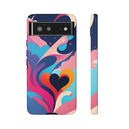 Flat Art Hearts Phone Case - Viva Phone Boutique 