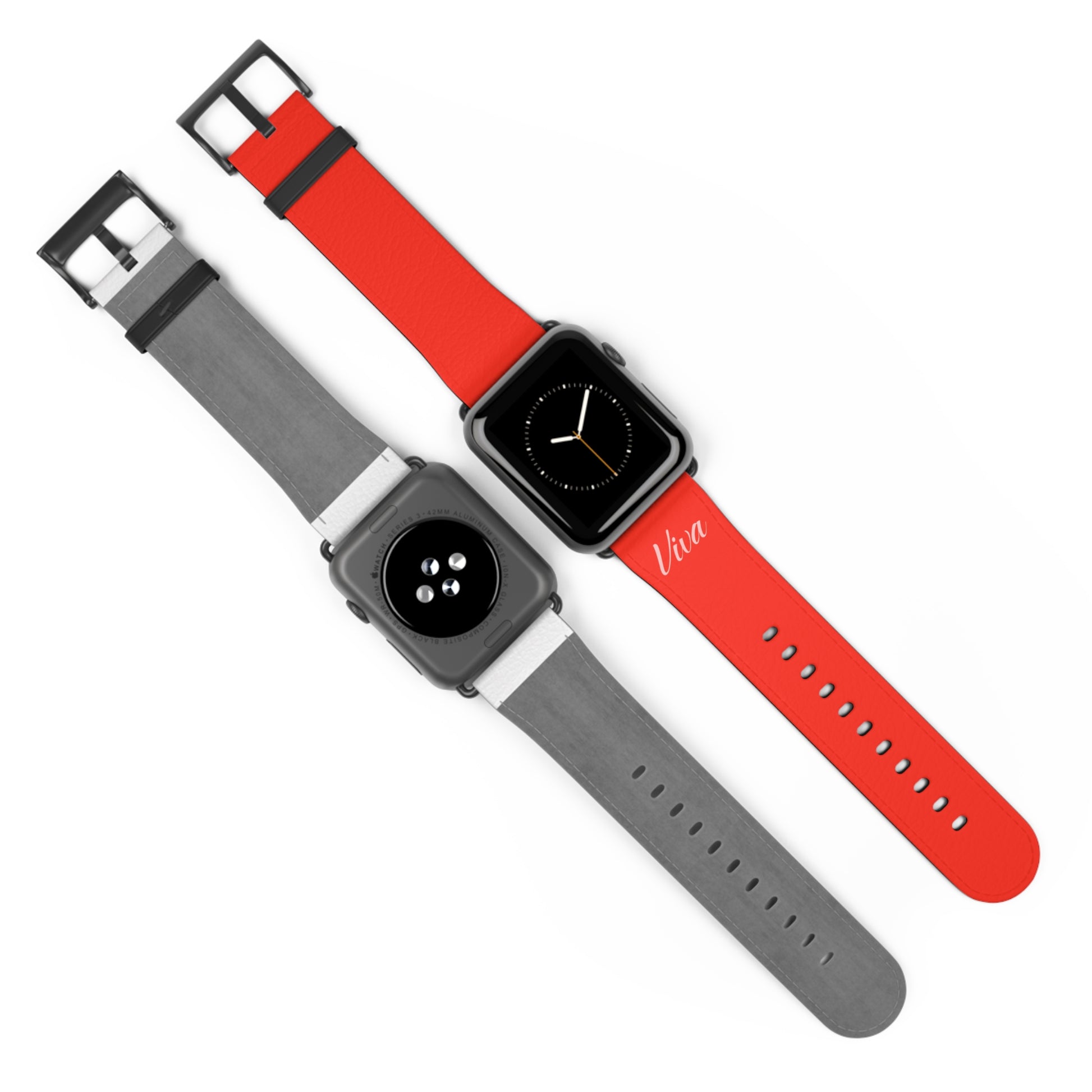 Red Faux Leather Apple Watch Band - Viva Phone Boutique 