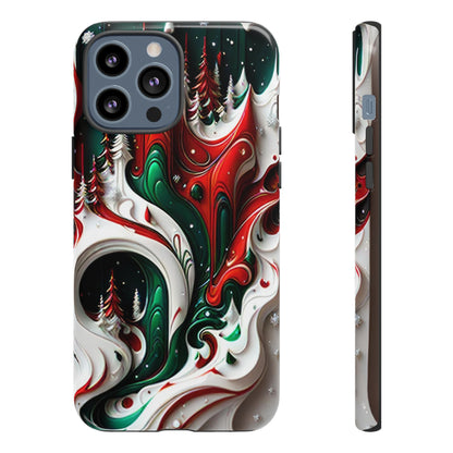 Abstract Fluid Christmas Phone Case - Viva Phone Boutique 