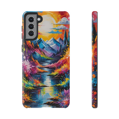 Colorful Scenic Mountain Tough Phone Case