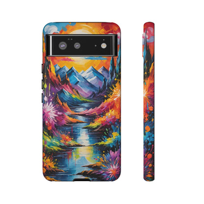 Colorful Scenic Mountain Tough Phone Case