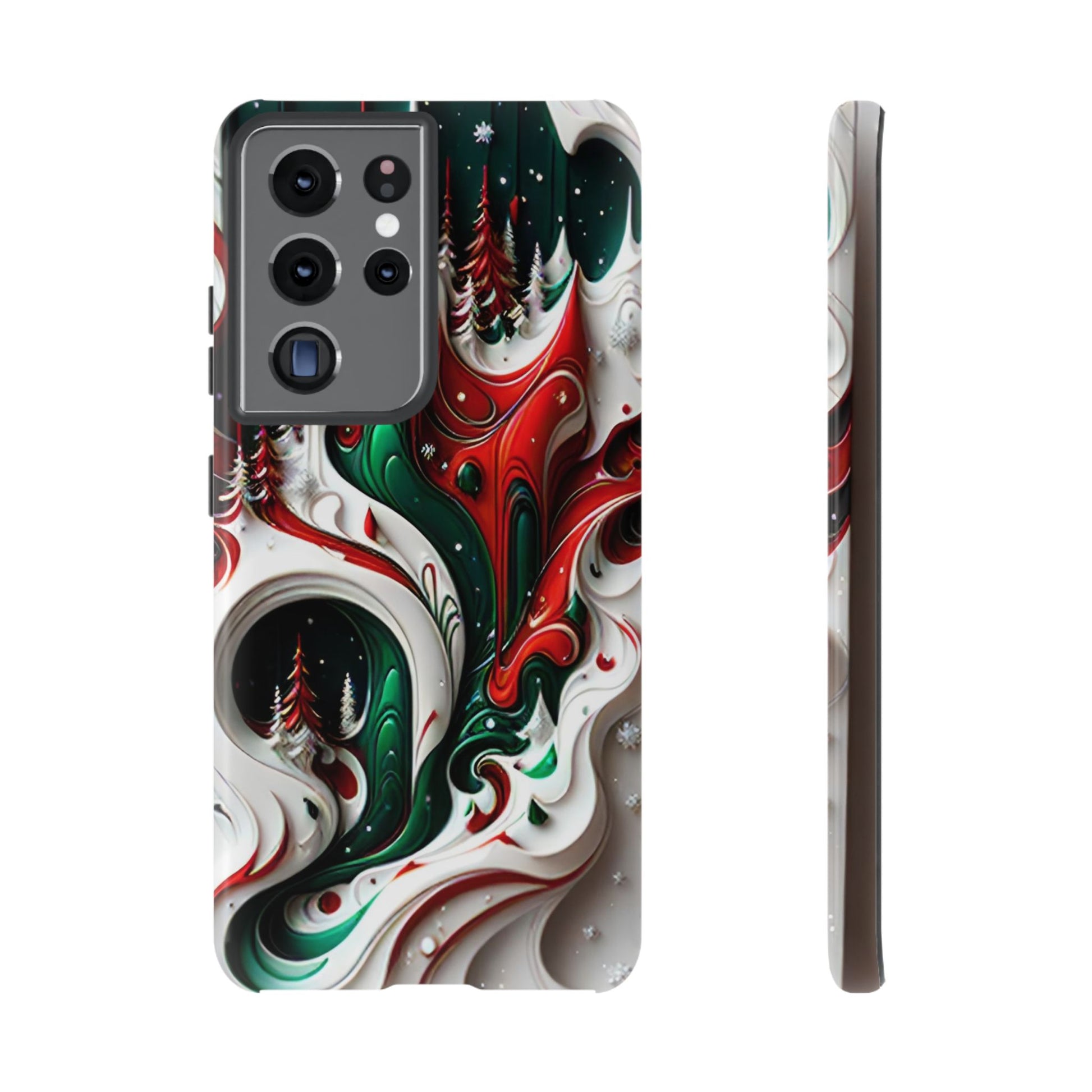 Abstract Fluid Christmas Phone Case - Viva Phone Boutique 