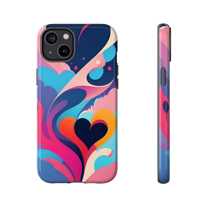 Flat Art Hearts Phone Case - Viva Phone Boutique 