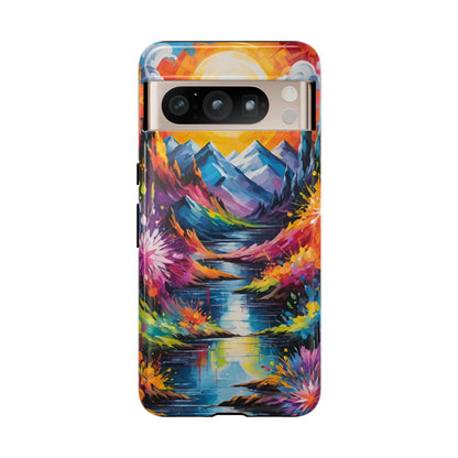 Colorful Scenic Mountain Tough Phone Case