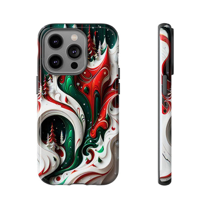 Abstract Fluid Christmas Phone Case - Viva Phone Boutique 