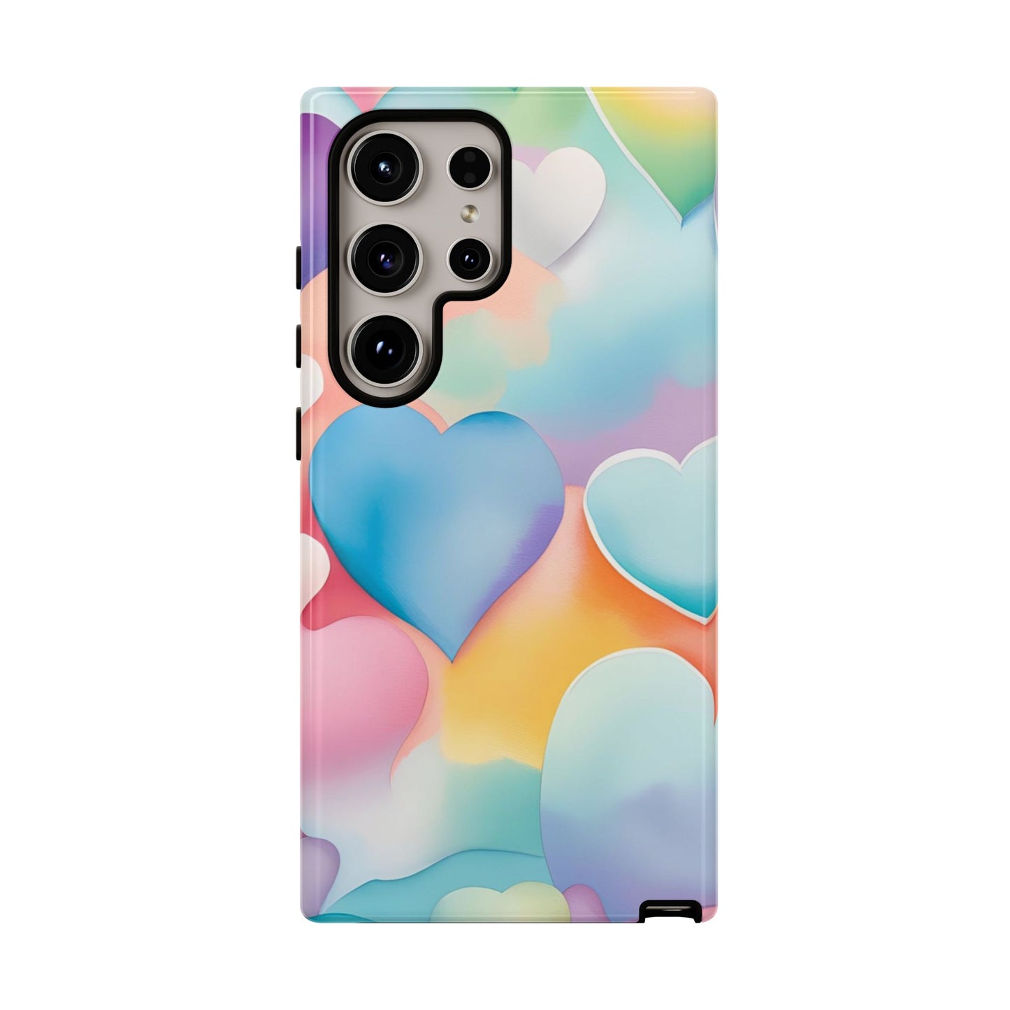 Watercolor Hearts Phone Case