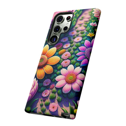 Floral Path Tough Phone Case