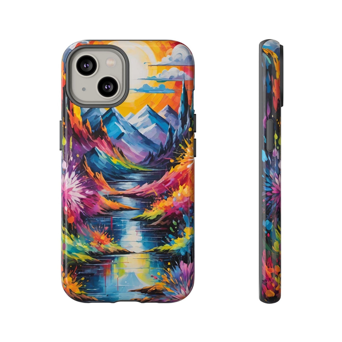 Colorful Scenic Mountain Tough Phone Case