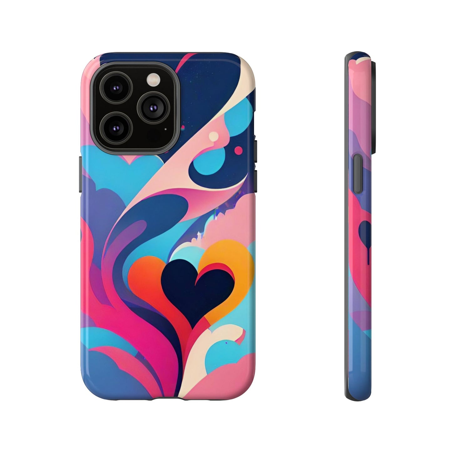 Flat Art Hearts Phone Case