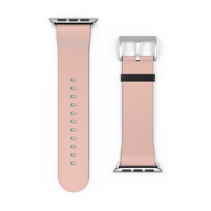 Pink Faux Leather Apple Watch Band - Viva Phone Boutique 