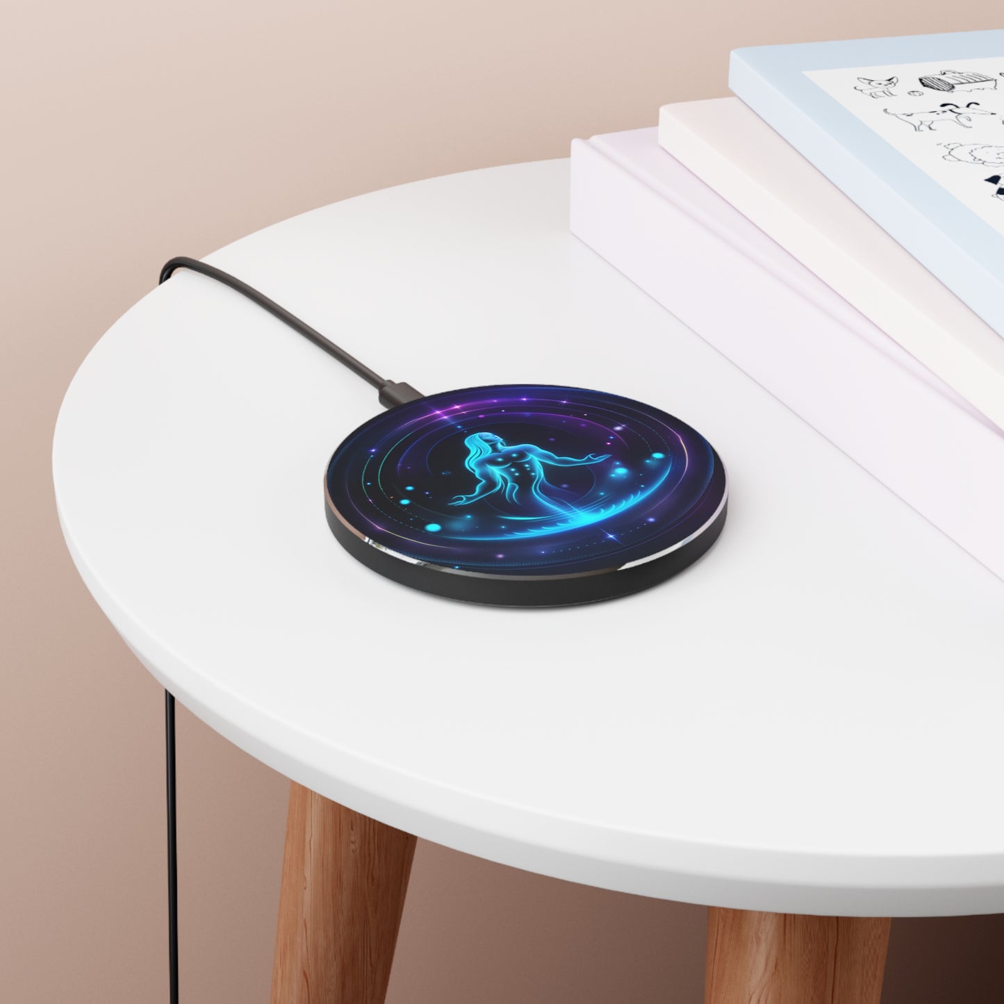 Aquarius Zodiac Sign Wireless Charger - Viva Phone Boutique 