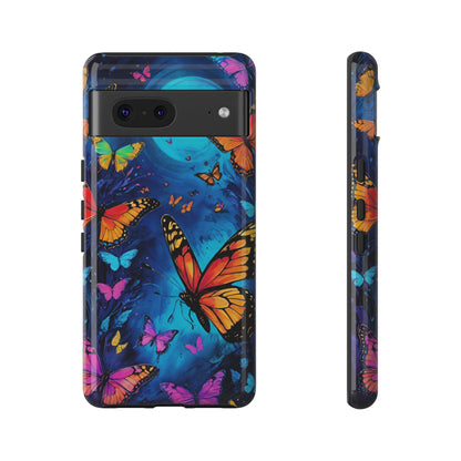 Blue and Purple Butterfly Design Phone Case