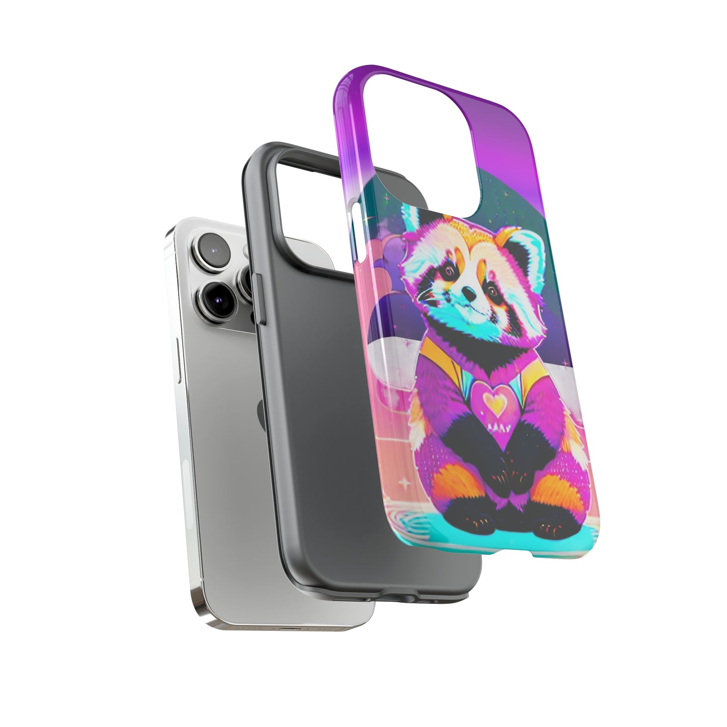 Colorful Red Panda Tough Phone Case