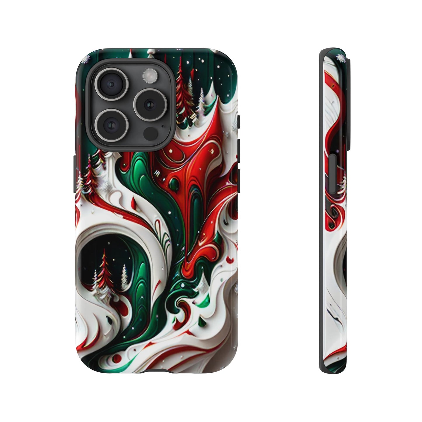 Abstract Fluid Christmas Phone Case