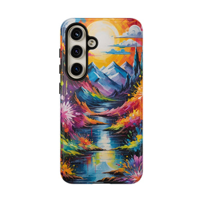 Colorful Scenic Mountain Tough Phone Case