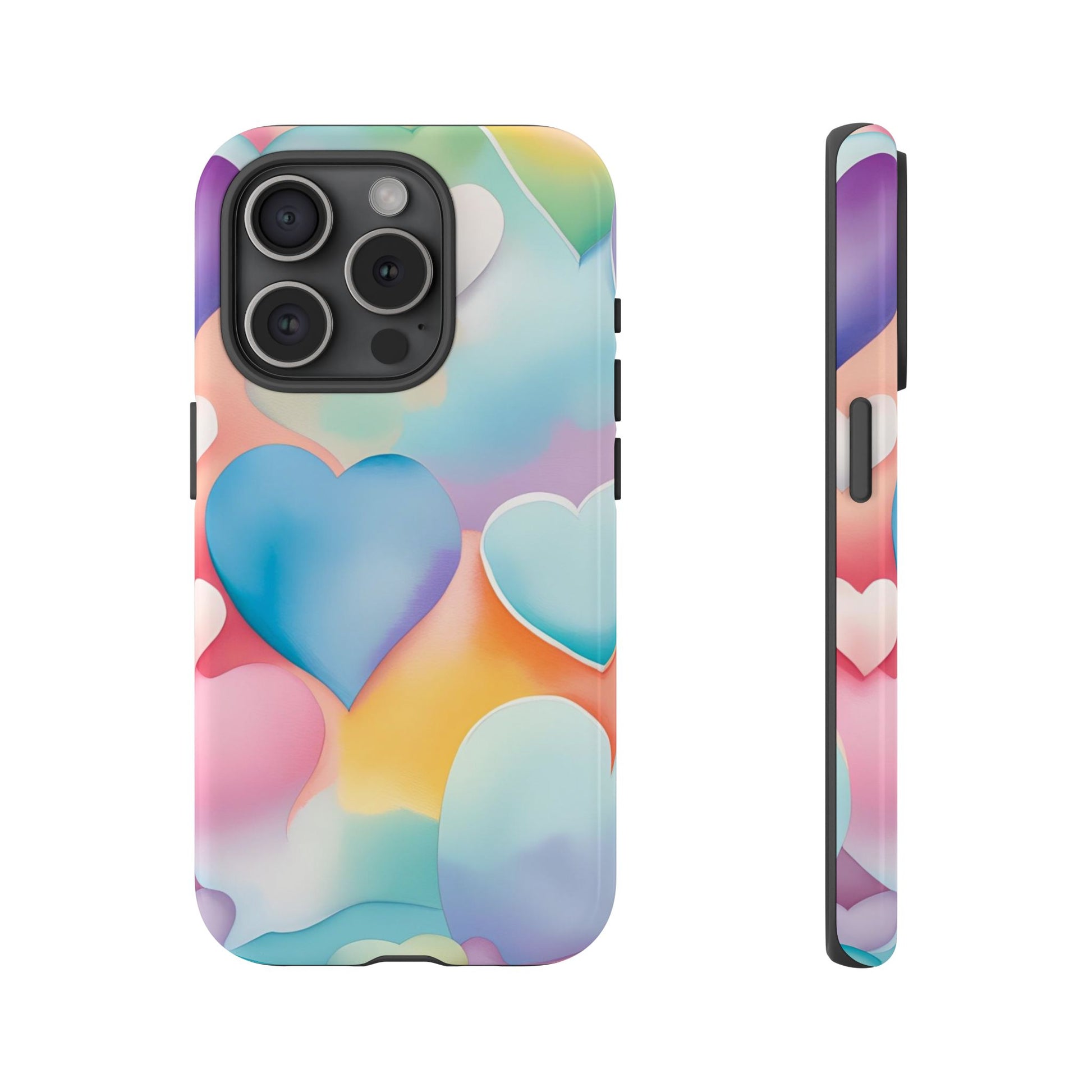 Watercolor Hearts Phone Case - Viva Phone Boutique 